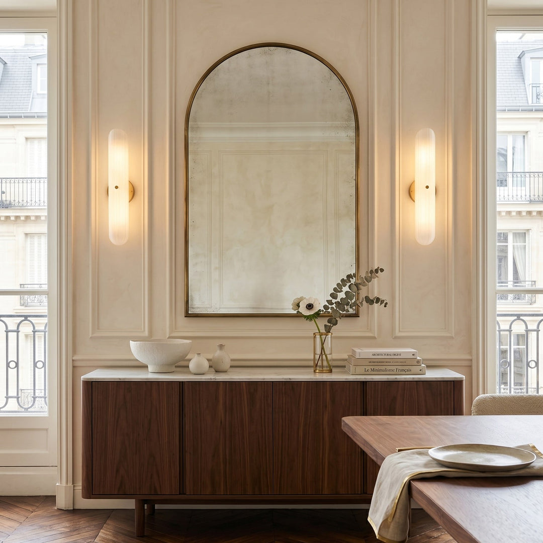 Seraphine Fluted Glass Wall Sconce - Vakkerlight