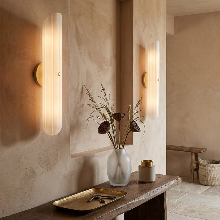 Seraphine Fluted Glass Wall Sconce - Vakkerlight