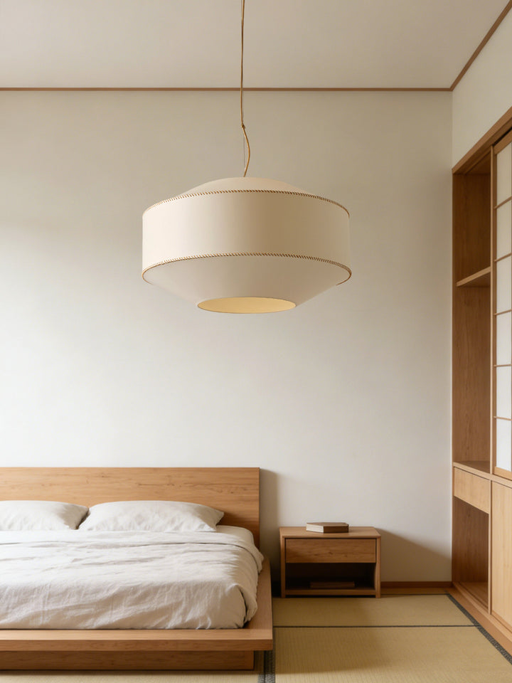 Serava Fabric Drum Pendant Light