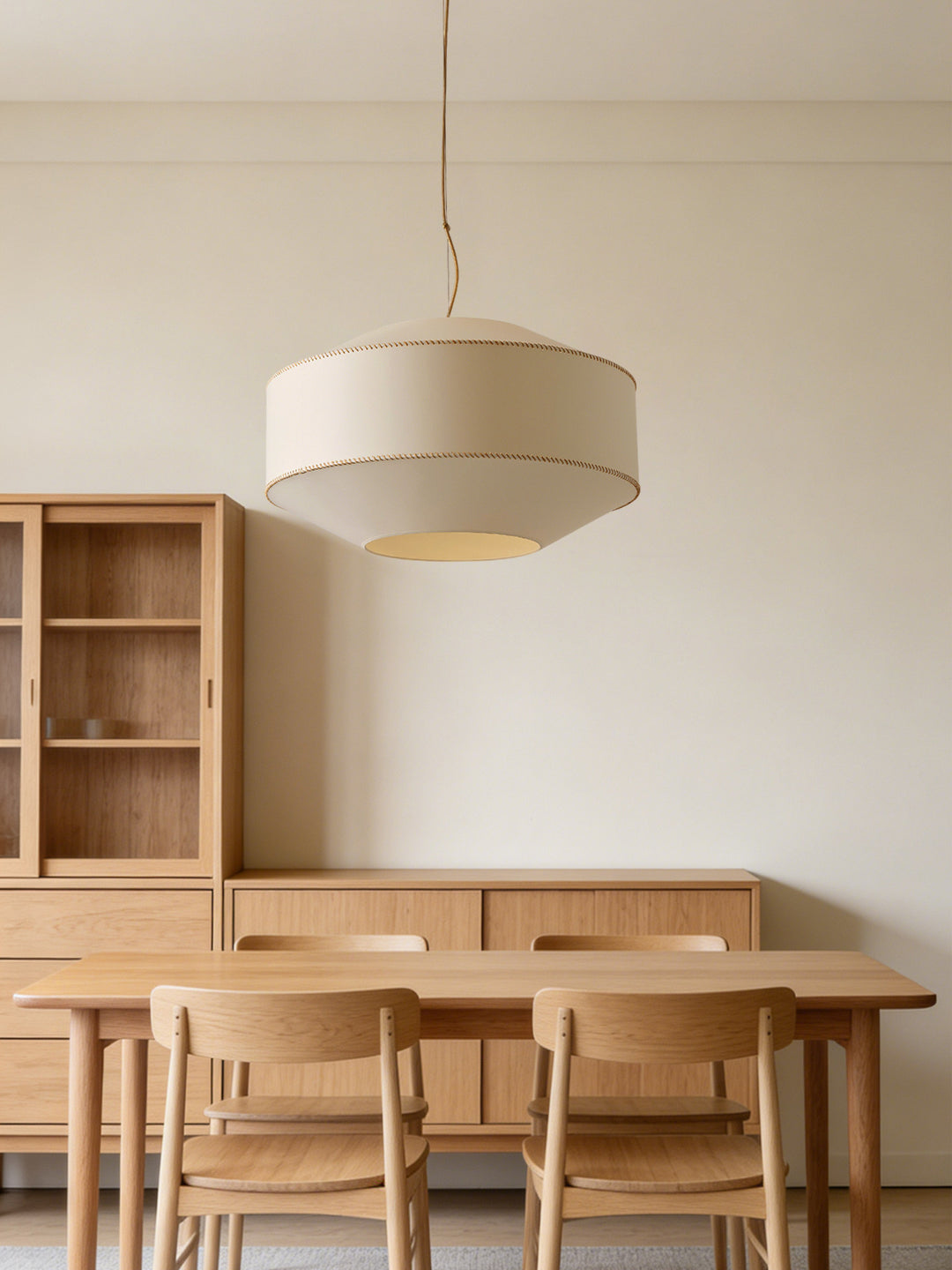 Serava Fabric Drum Pendant Light