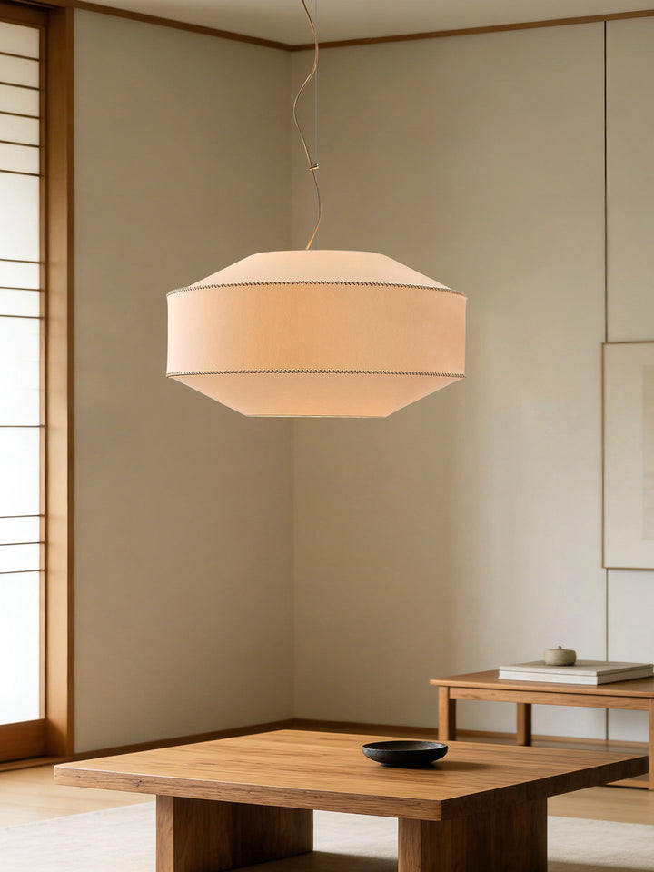 Serava Fabric Drum Pendant Light