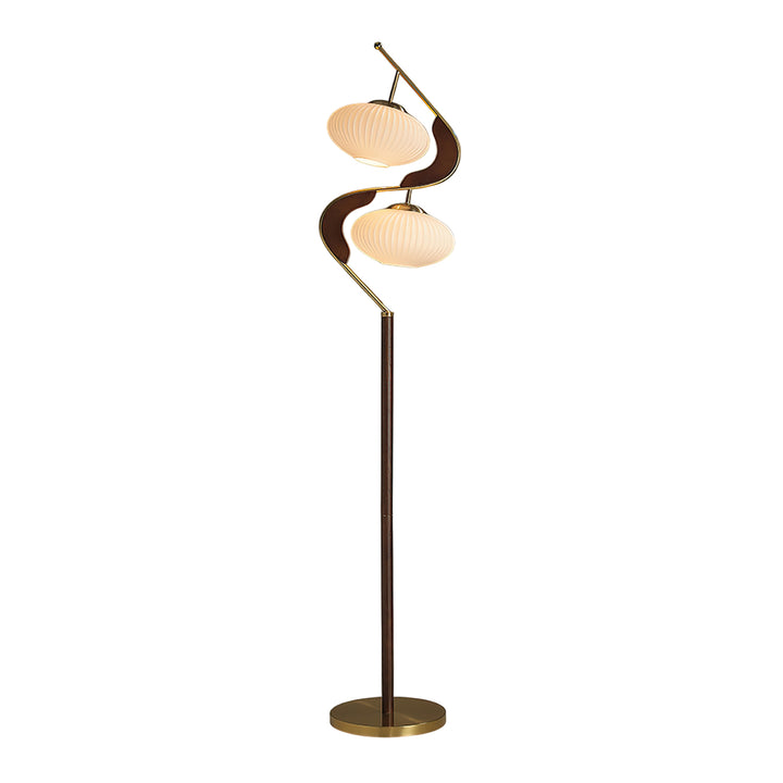 Serenita Double Shade Floor Lamp - Vakkerlight