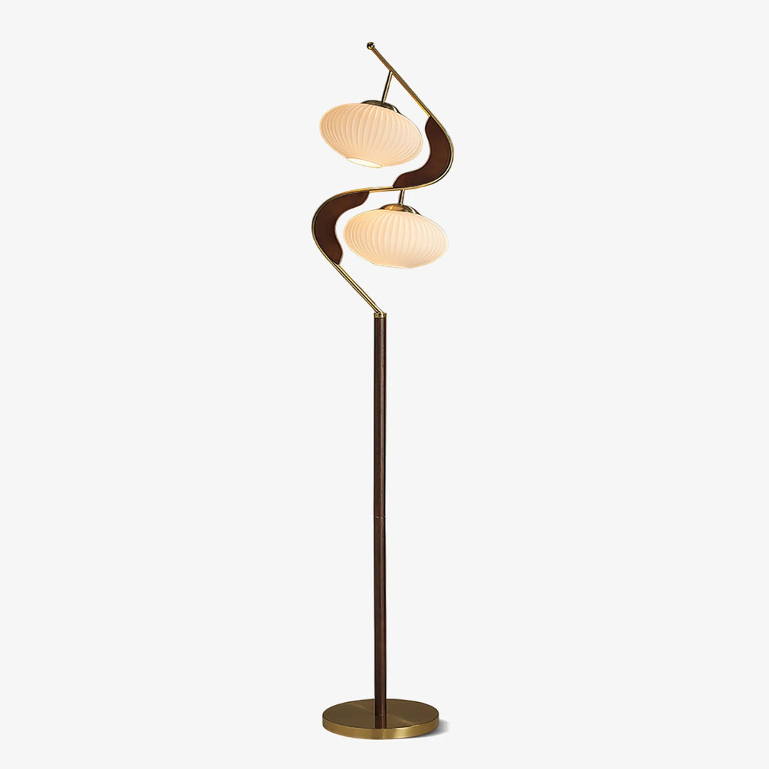 Serenita Double Shade Floor Lamp - Vakkerlight