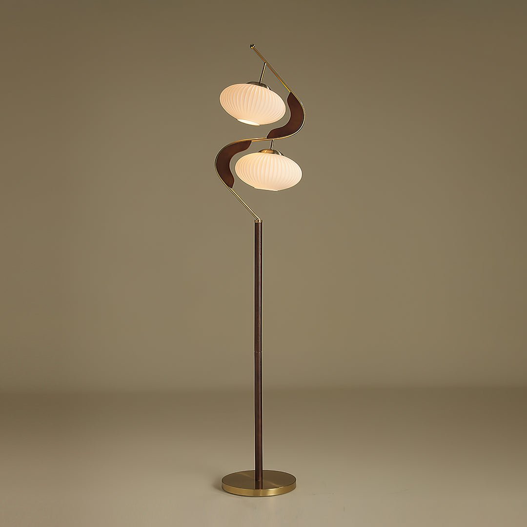Serenita Double Shade Floor Lamp - Vakkerlight