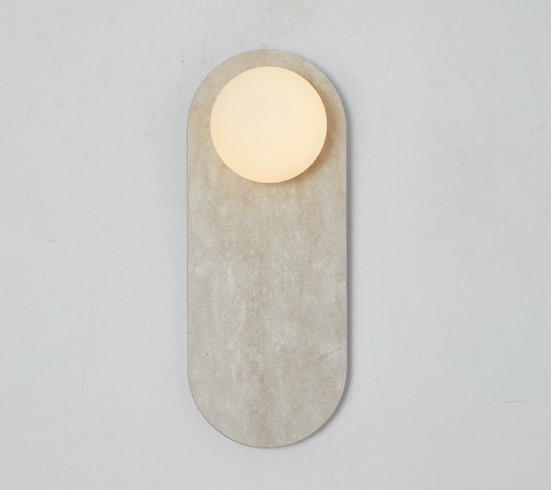 Serenne Stone Capsule Wall Sconce