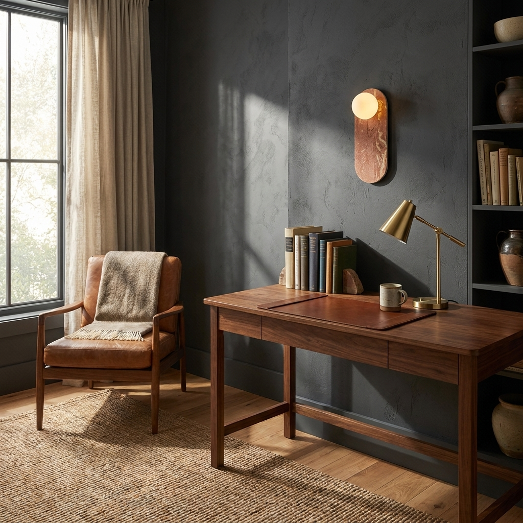 Serenne Stone Capsule Wall Sconce