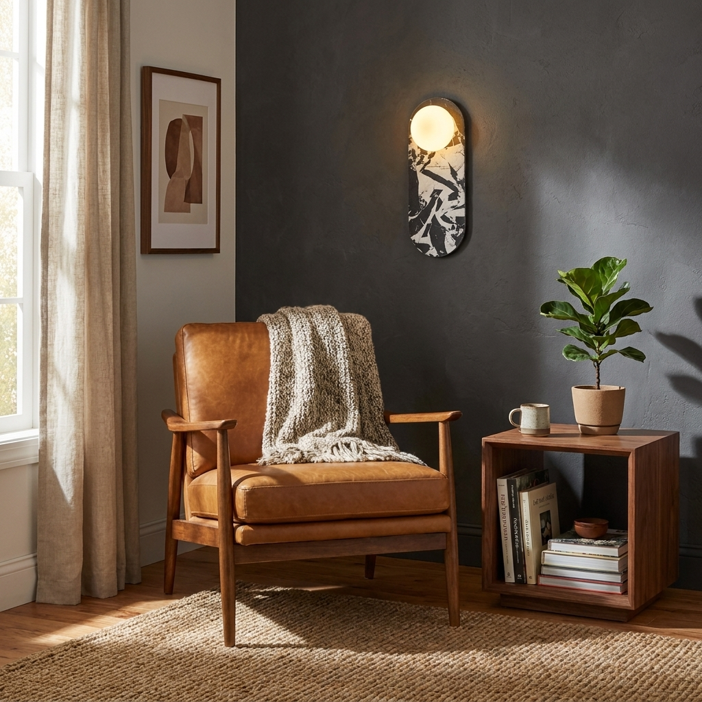 Serenne Stone Capsule Wall Sconce