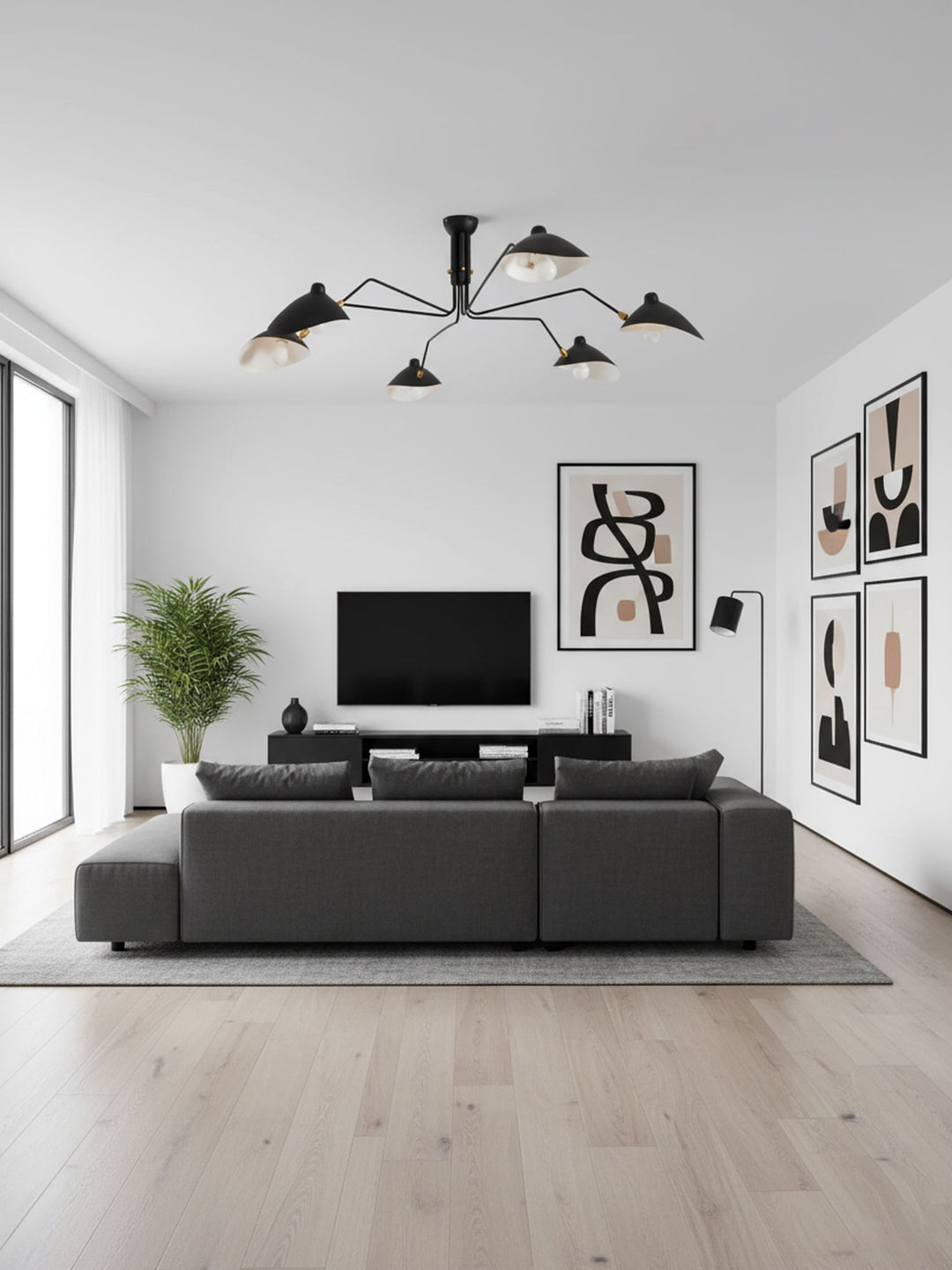 Serge Mouille Ceiling Light A - Vakkerlight