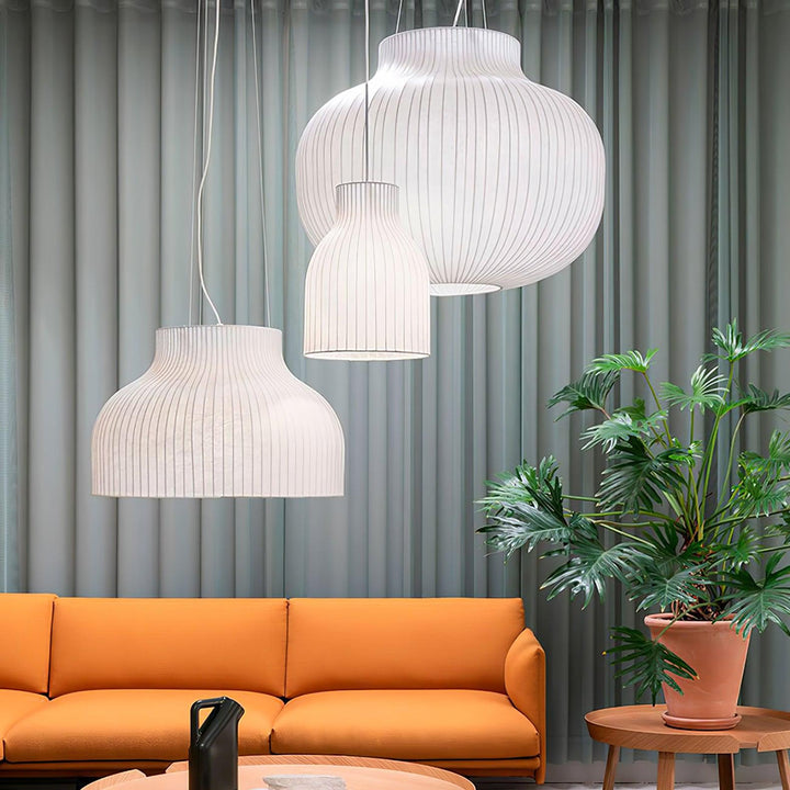 Serica Trio Silk Pendant Collection - Vakkerlight