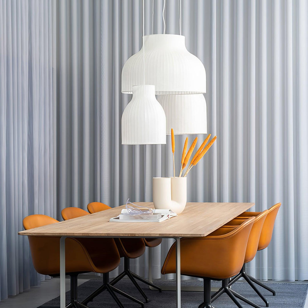 Serica Trio Silk Pendant Collection - Vakkerlight