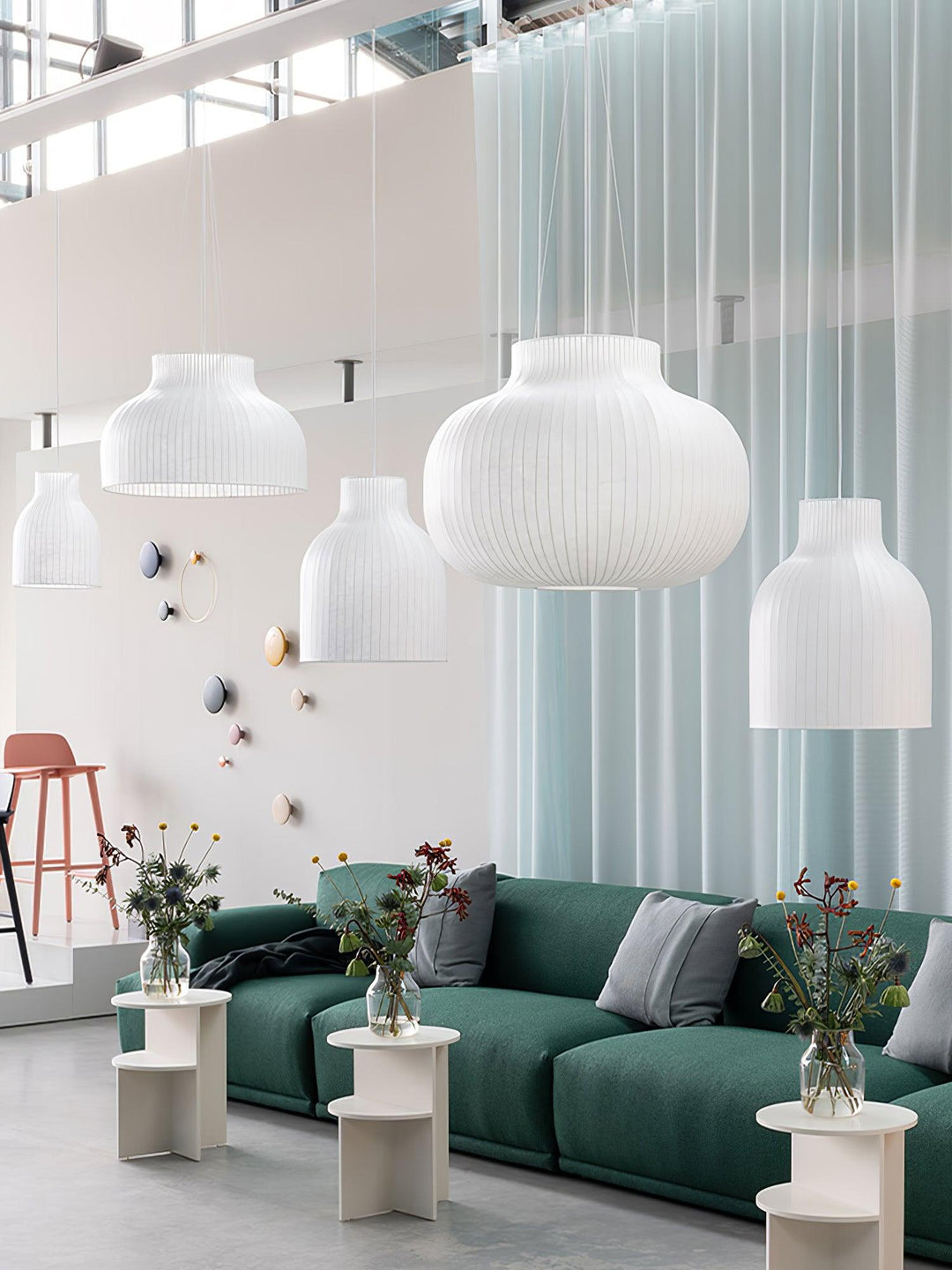 Serica Trio Silk Pendant Collection - Vakkerlight