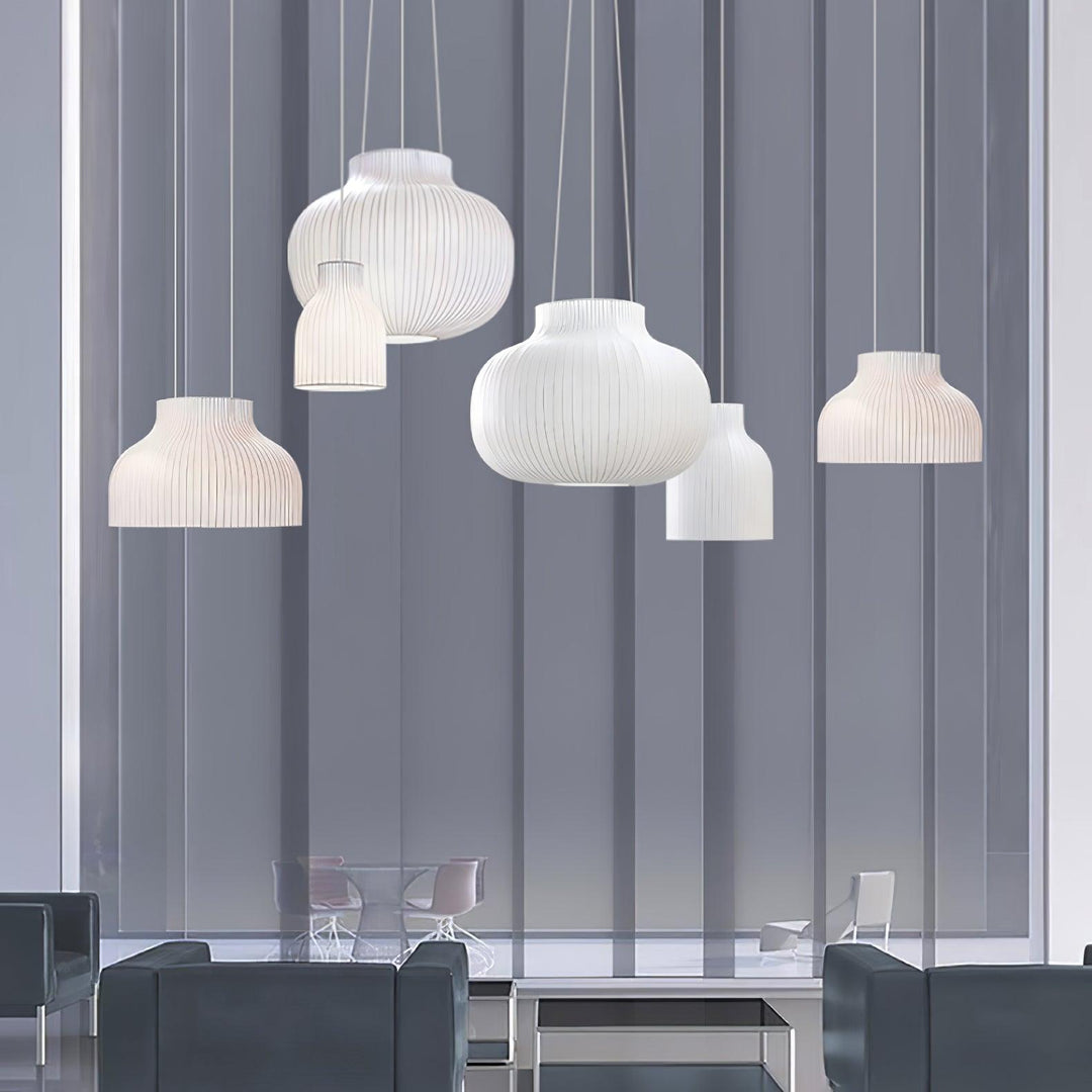 Serica Trio Silk Pendant Collection - Vakkerlight