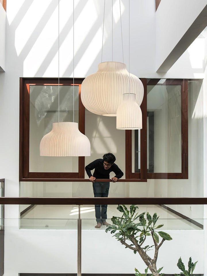 Serica Trio Silk Pendant Collection - Vakkerlight