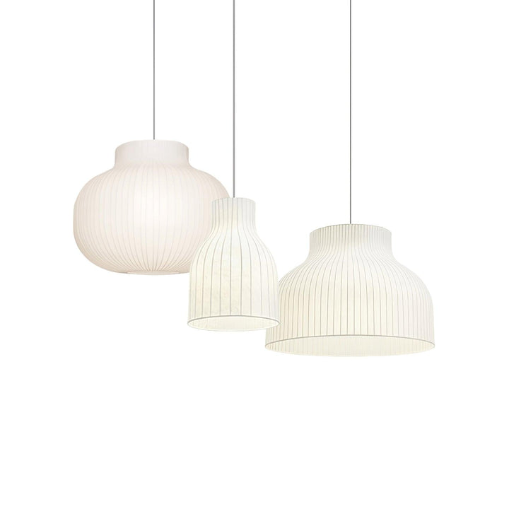 Serica Trio Silk Pendant Collection - Vakkerlight