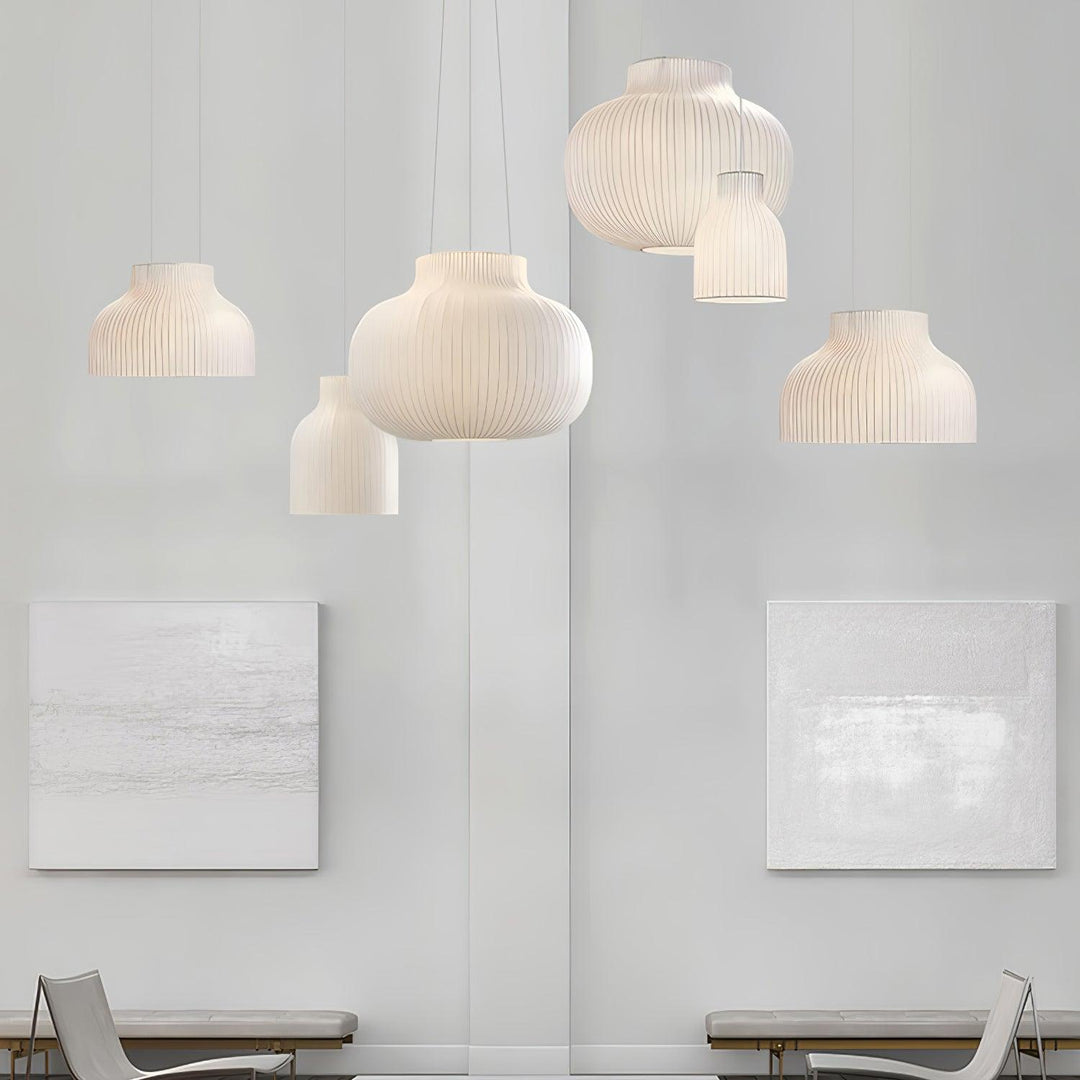 Serica Trio Silk Pendant Collection - Vakkerlight