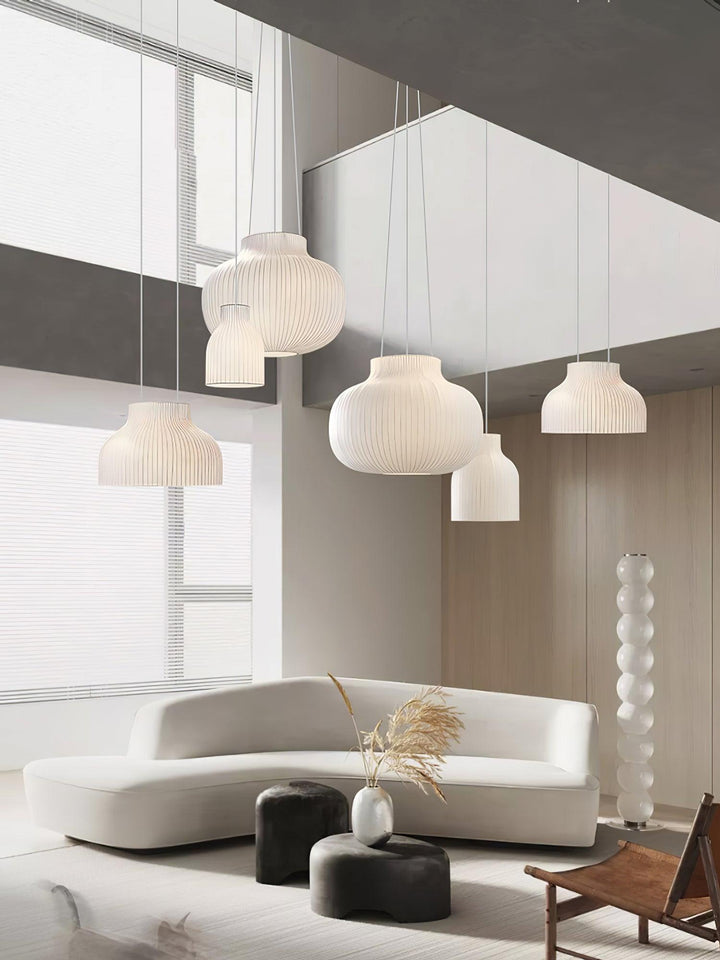 Serica Trio Silk Pendant Collection - Vakkerlight