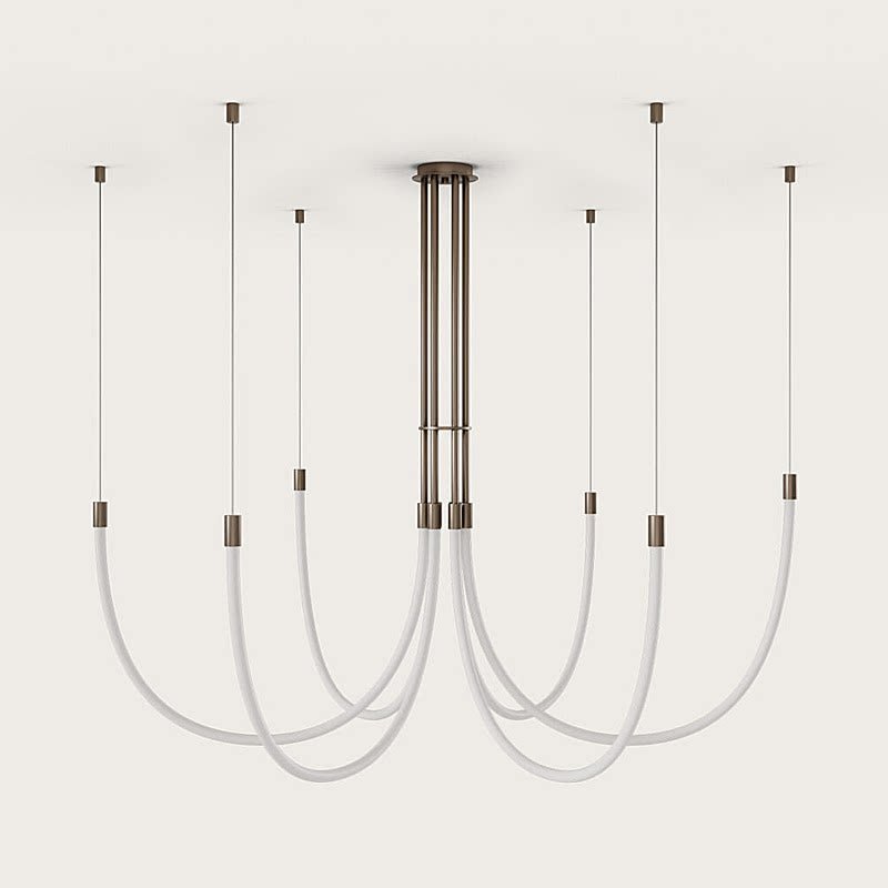 Serpentine Halo Chandelier - Vakkerlight
