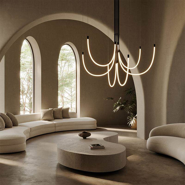 Serpentine Halo Chandelier - Vakkerlight