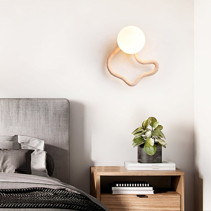 Serpentine Travertine Wall Sconce - Vakkerlight