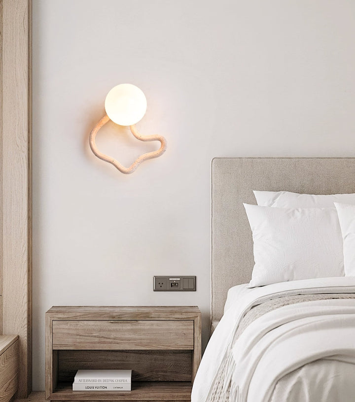 Serpentine Travertine Wall Sconce - Vakkerlight