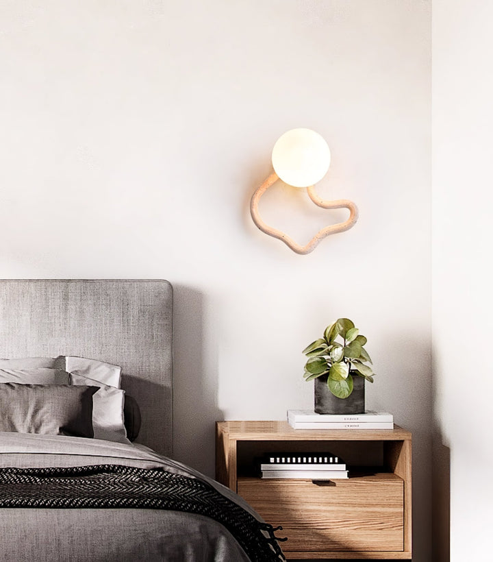 Serpentine Travertine Wall Sconce - Vakkerlight