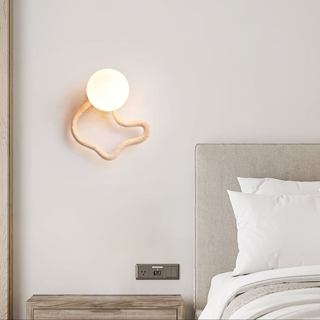 Serpentine Travertine Wall Sconce - Vakkerlight