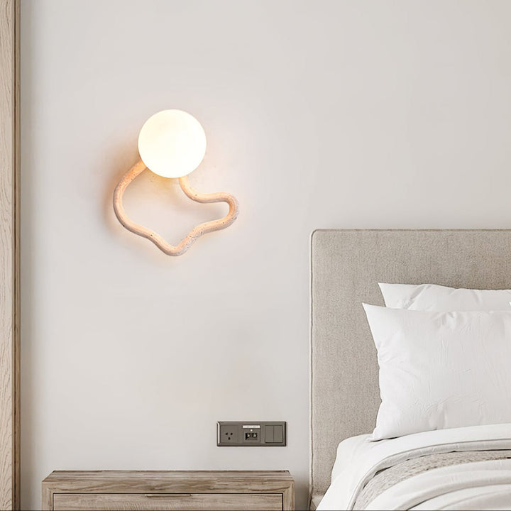 Serpentine Travertine Wall Sconce - Vakkerlight