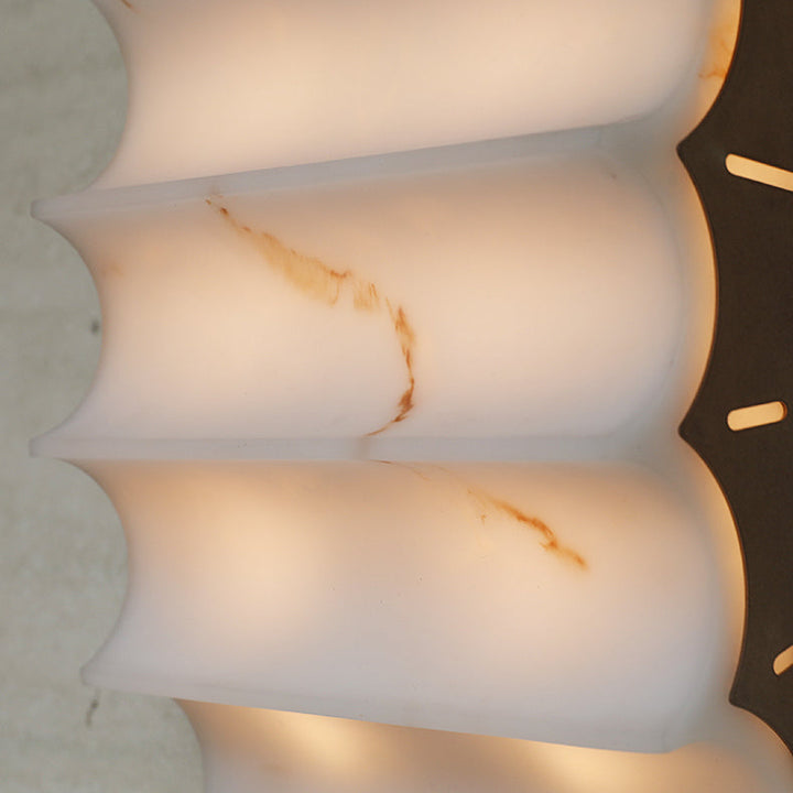 Serra Tiered Alabaster Sconce