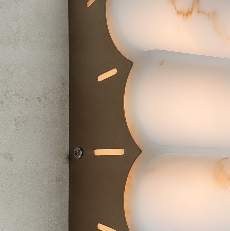 Serra Tiered Alabaster Sconce