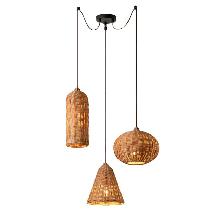Sheaf Woven Rattan Pendant Lamp