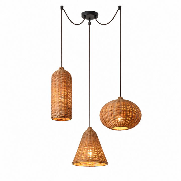 Sheaf Woven Rattan Pendant Lamp