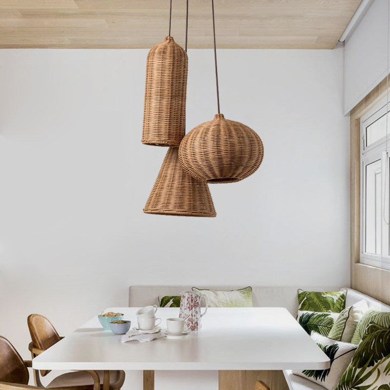 Sheaf Woven Rattan Pendant Lamp
