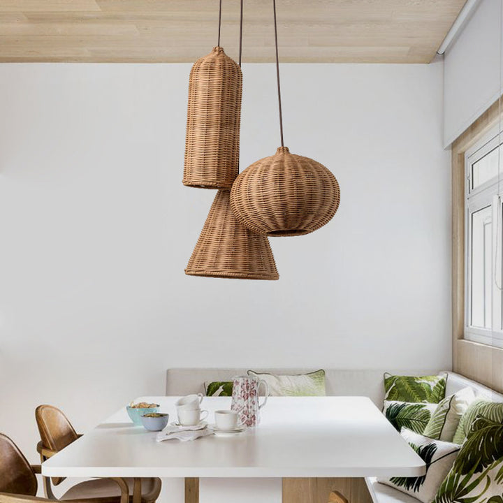 Sheaf Woven Rattan Pendant Lamp