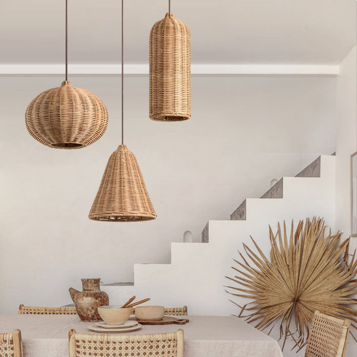 Sheaf Woven Rattan Pendant Lamp