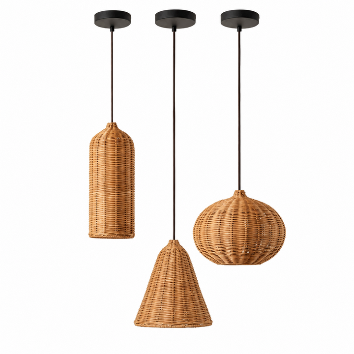 Sheaf Woven Rattan Pendant Lamp