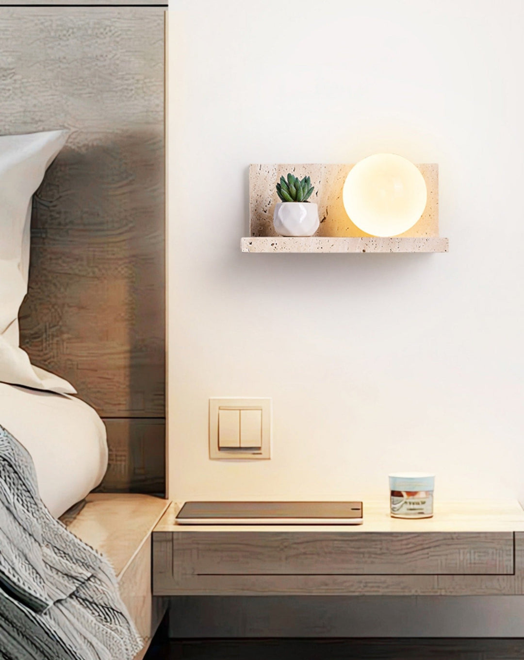 Shelf Travertine Sconce - Vakkerlight