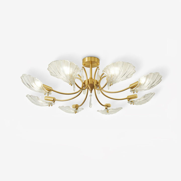 Shell Brass Ceiling Lamp - Vakkerlight