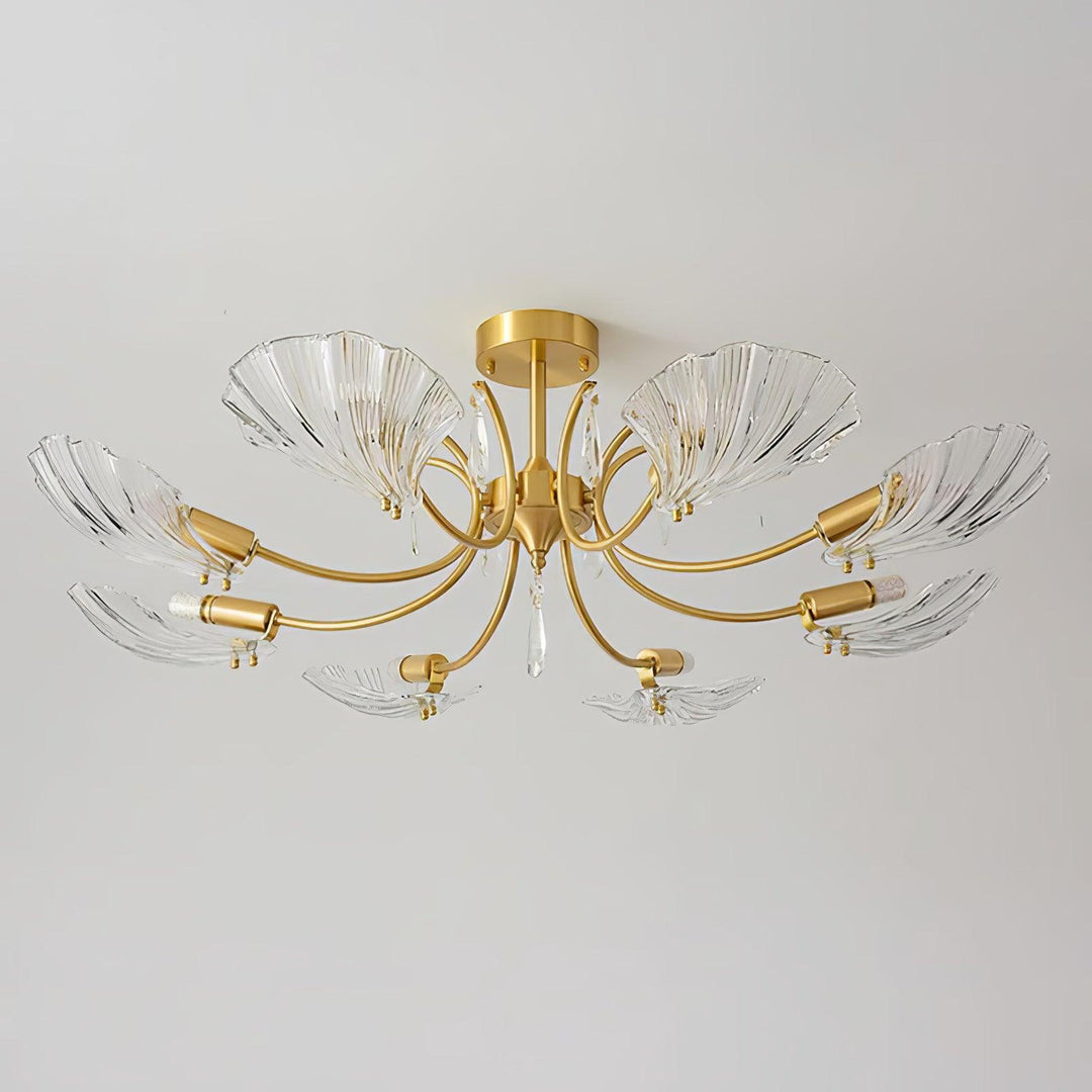 Shell Brass Ceiling Lamp - Vakkerlight