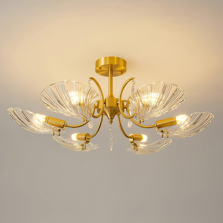 Shell Brass Ceiling Lamp - Vakkerlight