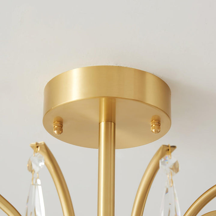 Shell Brass Ceiling Lamp - Vakkerlight