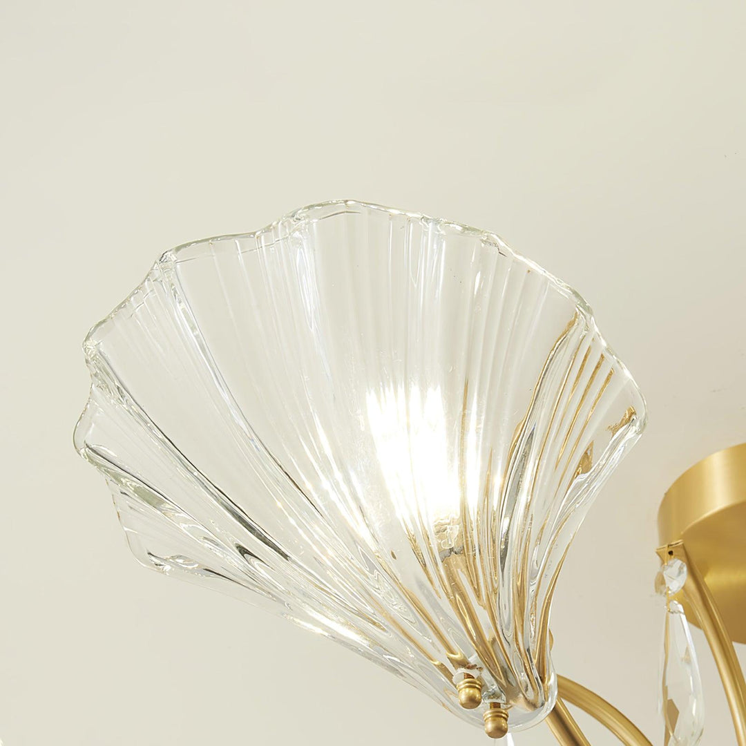 Shell Brass Ceiling Lamp - Vakkerlight