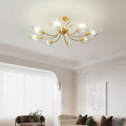Shell Brass Ceiling Lamp - Vakkerlight
