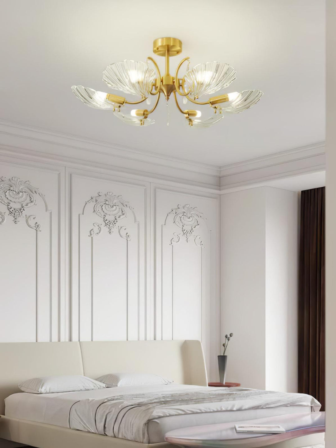 Shell Brass Ceiling Lamp - Vakkerlight