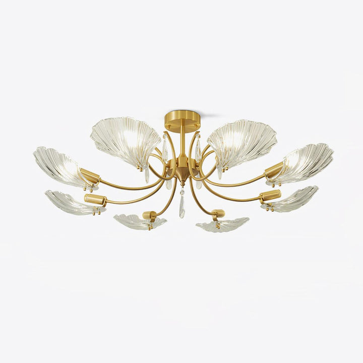 Shell Brass Ceiling Lamp - Vakkerlight