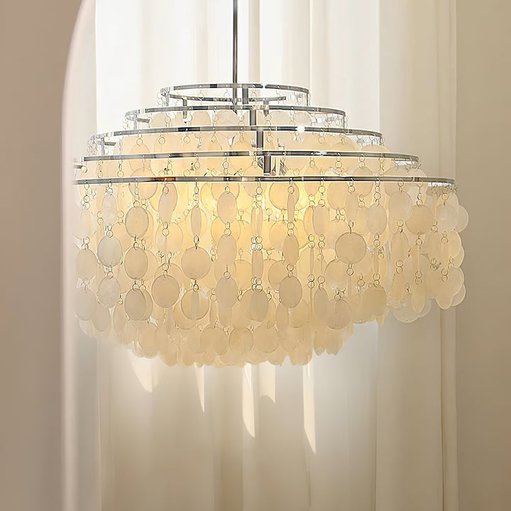 Round Shell Chandelier