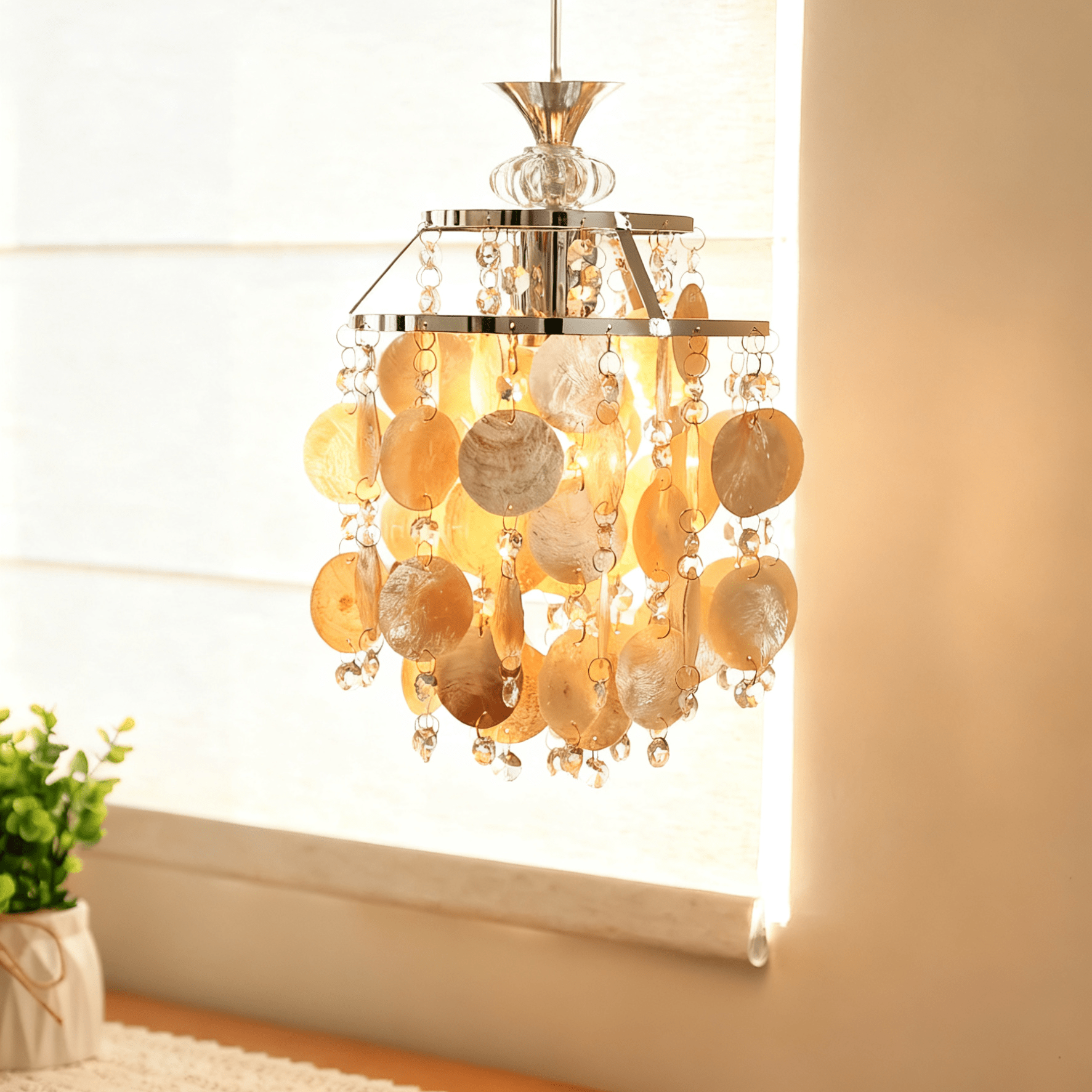 Shell Disc Lamp Shade Shell Disc Pendant Light – Vakkerlight