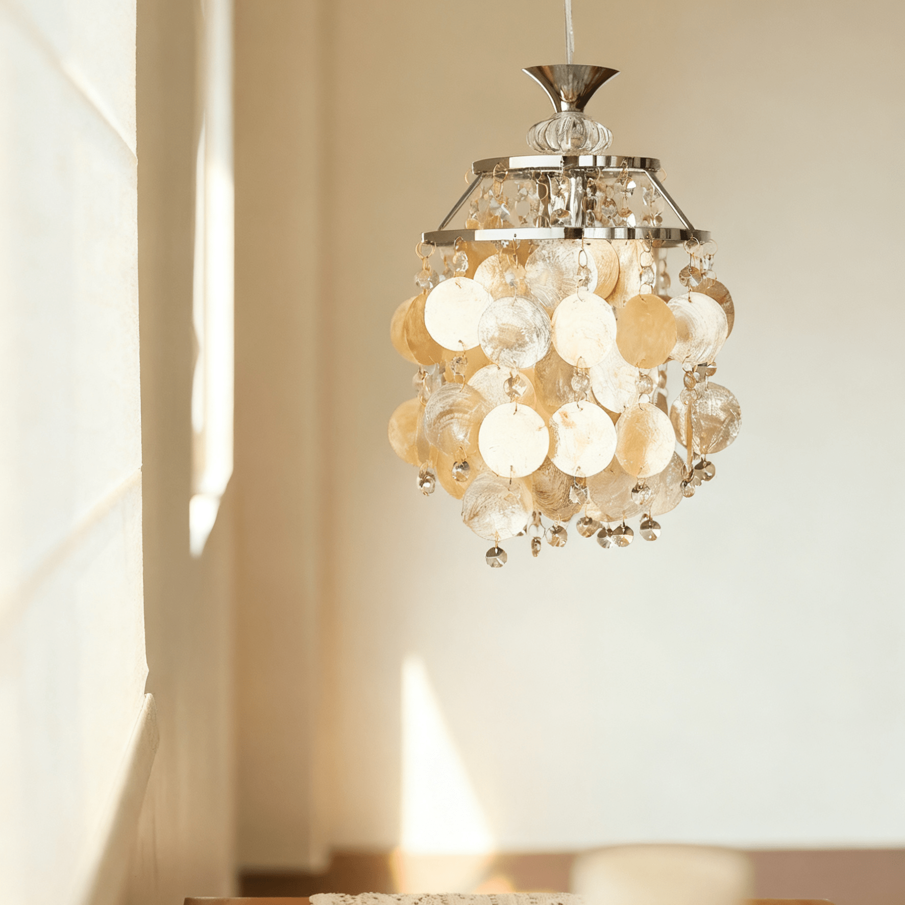 Shell Disc Lamp Shade Shell Disc Pendant Light – Vakkerlight