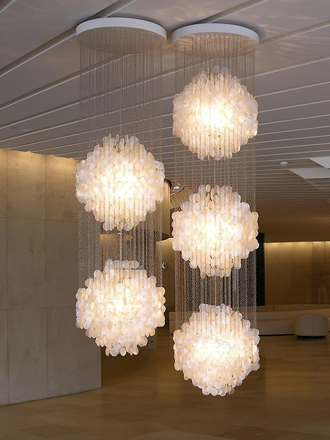 Shell Waterfall Chandelier - Vakkerlight