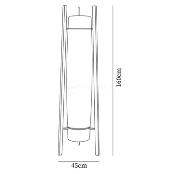 Lampadaire Side LED — Plans cotés 1