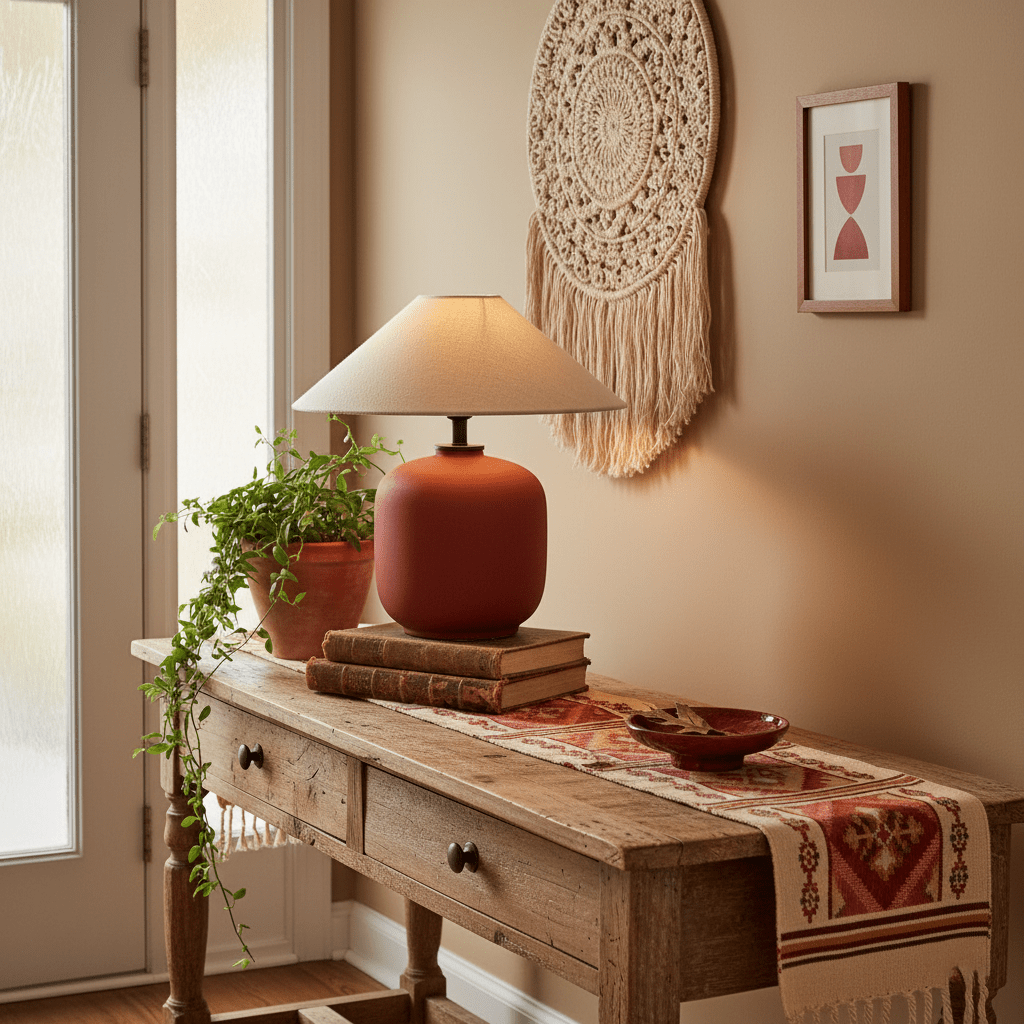 Sienna Clay Table Lamp - Vakkerlight